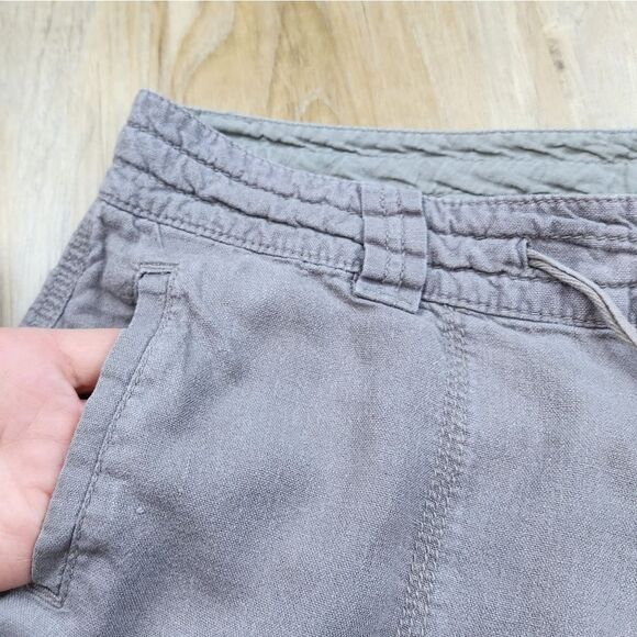 ☔️🐞Old Navy Brown Cuffed Linen Blend Shorts Size 6/28 - Picture 4 of 10